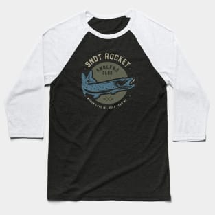 Lake Snake Fishing Baseball T-Shirt